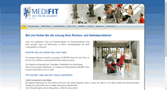 Desktop Screenshot of medifit-kl.de