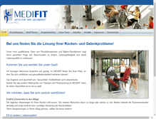 Tablet Screenshot of medifit-kl.de